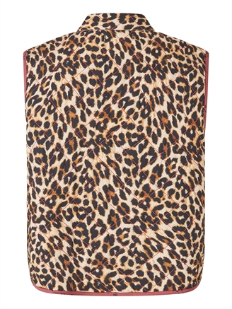 Lollys Laundry CairoLL Quilted Vest Leopard Print